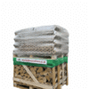 A selection of 48 packs of heat logs paired with 0.8 meters of premium birch wood for clean-burning warmth.