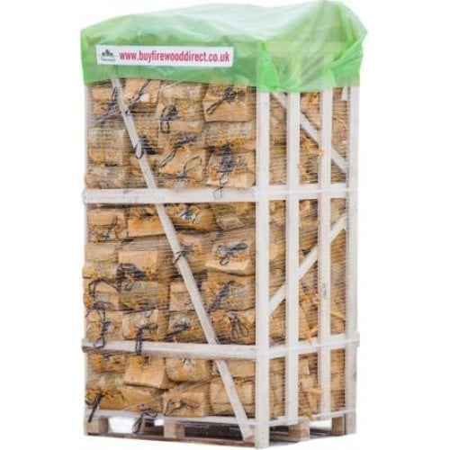 80 Nets Kiln Dried Birch Logs Bagged Firewood