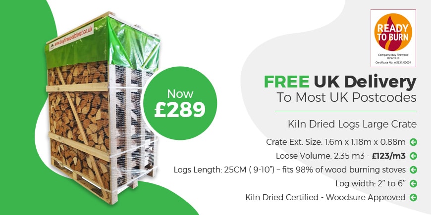 KILN DRIED LOGS FOR SALE LARGE CRATE