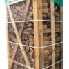 Massive 2M crate tightly packed with premium kiln dried oak firewood logs for long-lasting burns.